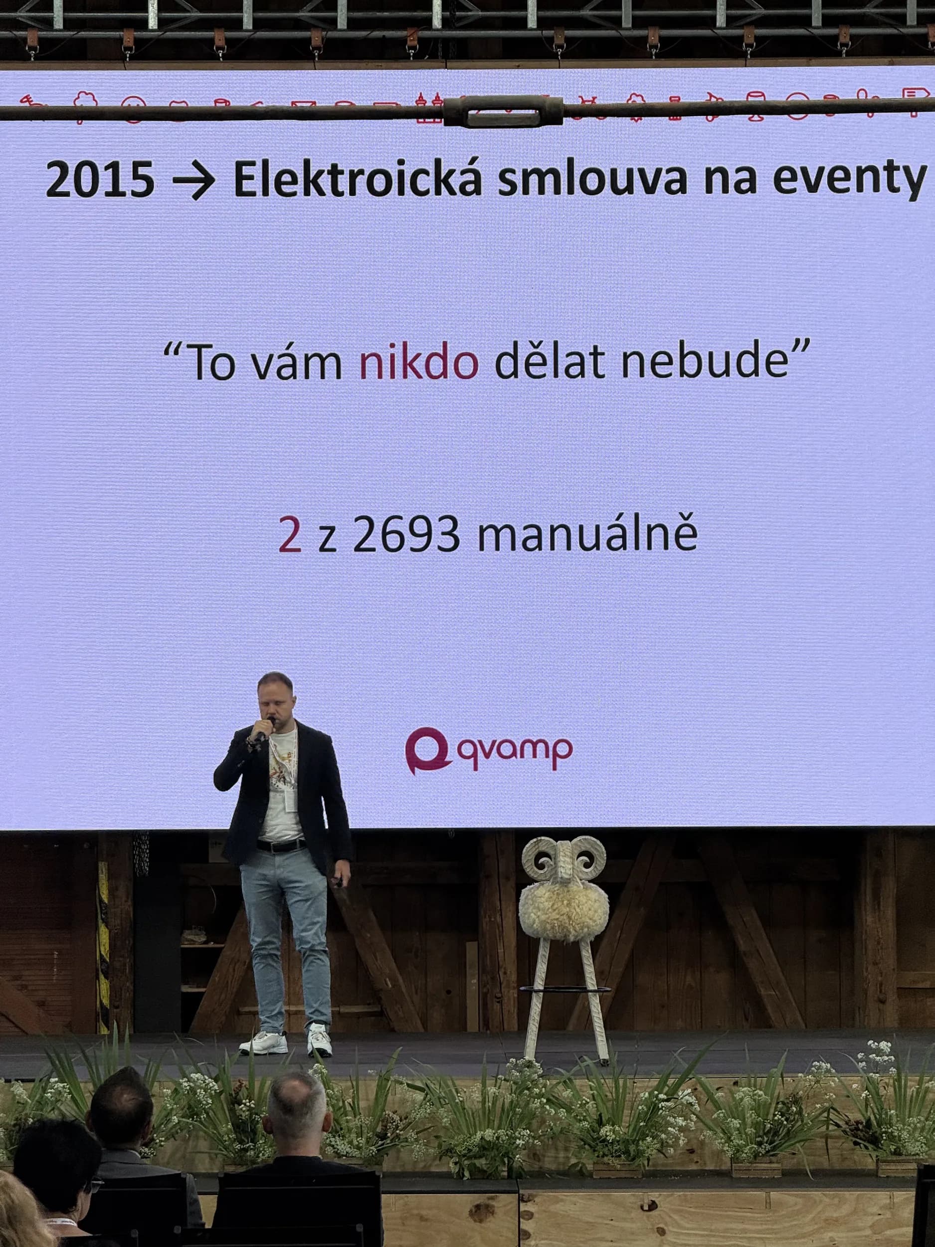 Petr Knap na přednášce