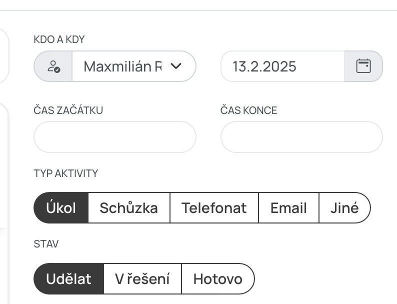 aktivity eventu