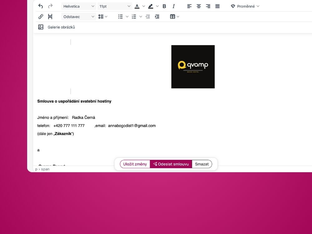 elektronická smlouva-crm pro eventy